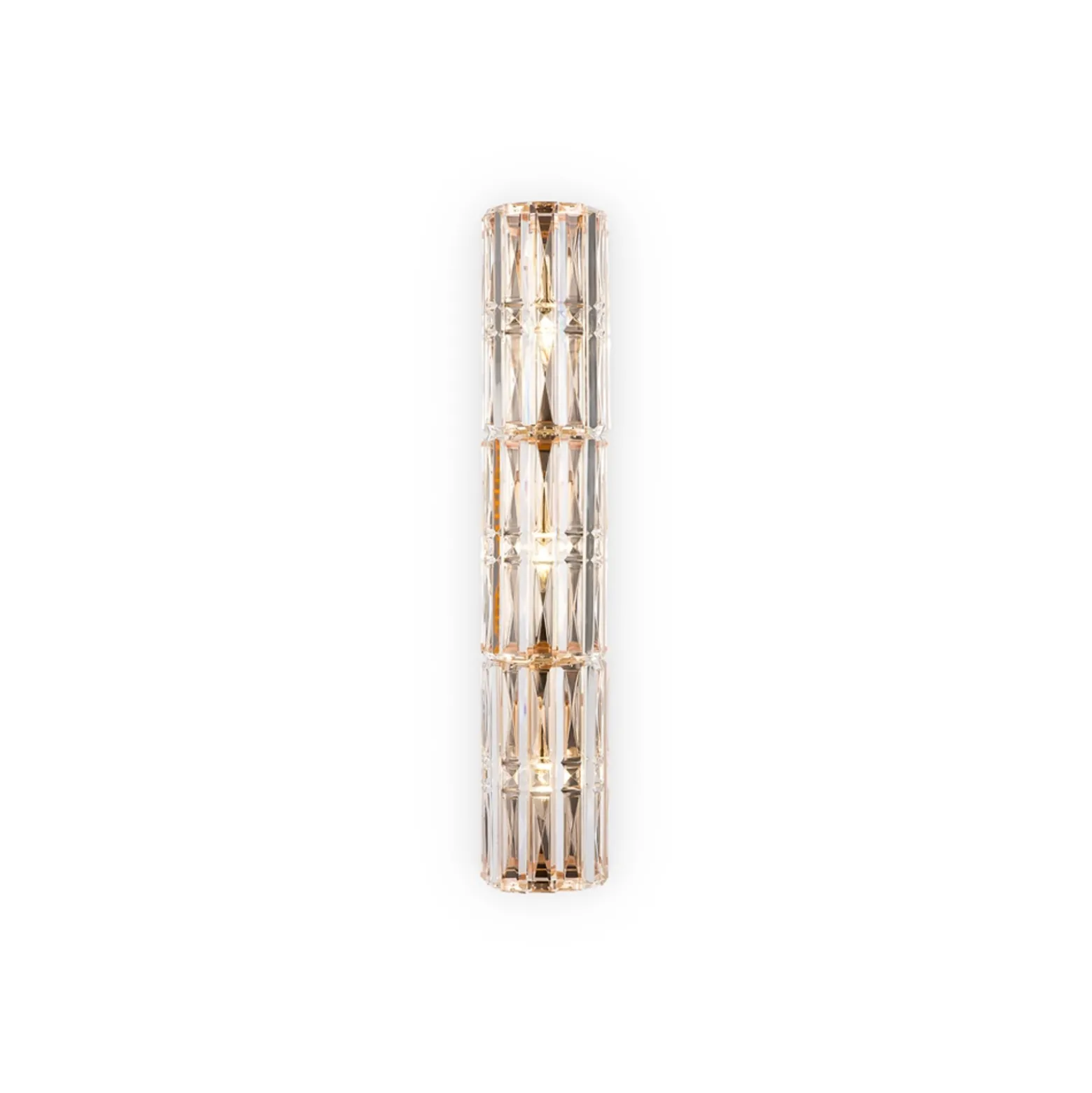 Maytoni Facet seinävalaisin, korkeus 75,2 cm, kullanvärinen, lasi