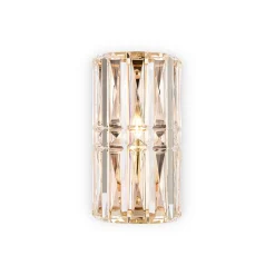 Maytoni Facet seinävalaisin, korkeus 25 cm, kullanvärinen, lasia, E14