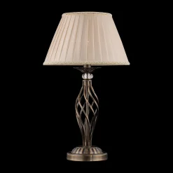 Maytoni Grace -pöytälamppu 1 lamppu messinki/beige