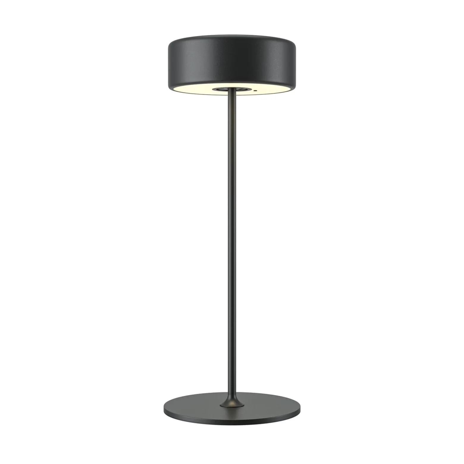 Maytoni ladattava LED-pöytävalaisin AI Collaboration, alumiini, musta