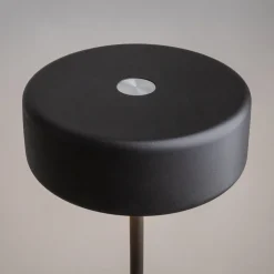Maytoni ladattava LED-pöytävalaisin AI Collaboration, alumiini, musta