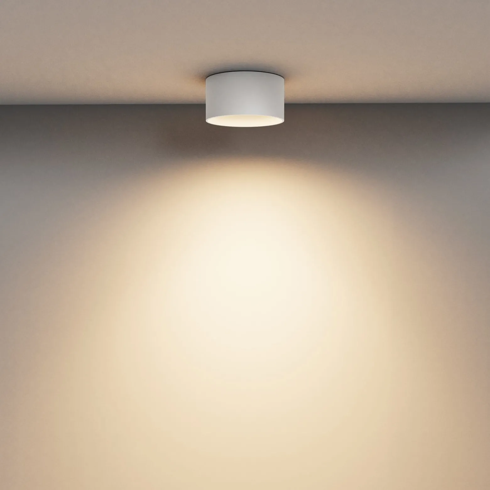 Maytoni LED-alasvalo Vega, valkoinen, Ø 14 cm, 15W, alumiini