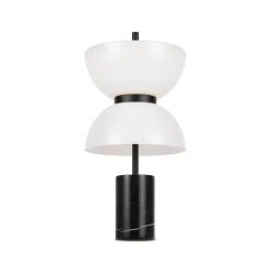 Maytoni LED-pöytävalaisin Kyoto, musta, korkeus 46 cm, marmori