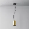 Maytoni LED-riippuvalaisin Efir, kultainen matta, Ø 7.5cm, 15 W, 38°