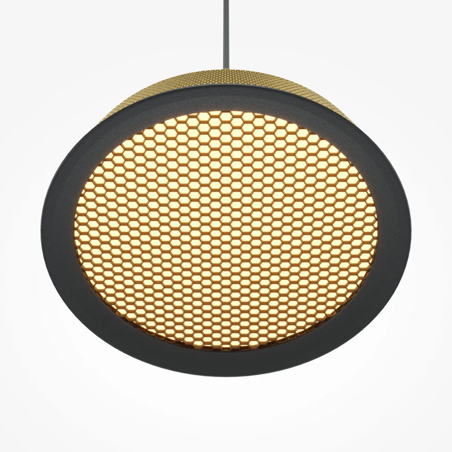 Maytoni LED-riippuvalaisin El, Ø 15,3 cm, kulta, alumiini