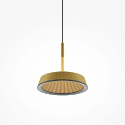 Maytoni LED-riippuvalaisin El, Ø 15,3 cm, kulta, alumiini