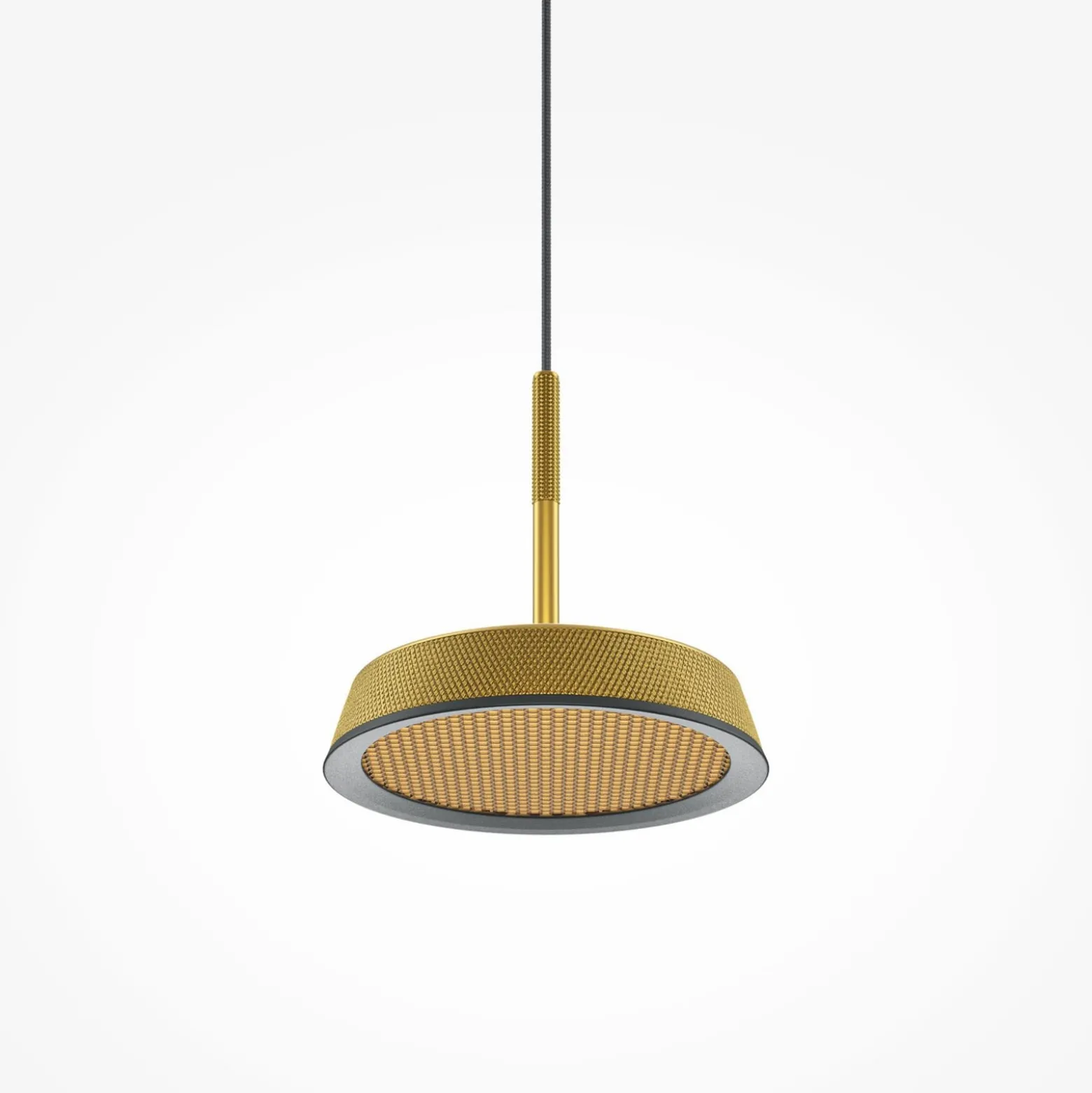 Maytoni LED-riippuvalaisin El, Ø 15,3 cm, kulta, alumiini