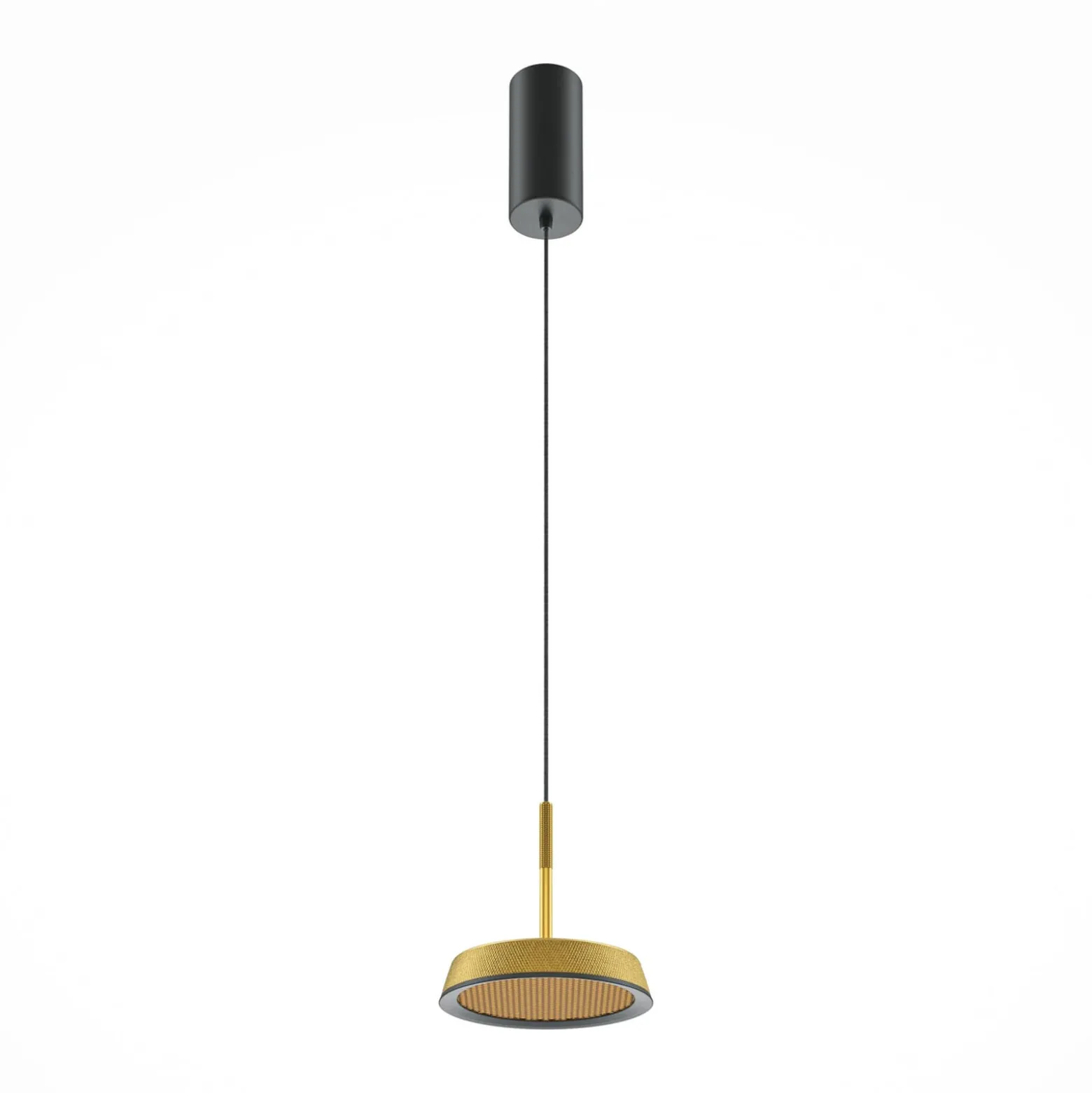 Maytoni LED-riippuvalaisin El, Ø 15,3 cm, kulta, alumiini