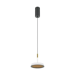 Maytoni LED-riippuvalaisin El, Ø 15,3 cm, valkoinen, alumiinia