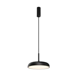 Maytoni LED-riippuvalaisin Gerhard, musta, Ø 30 cm, metallia