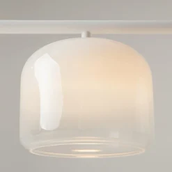 Maytoni LED-riippuvalaisin Spirito, 3-lamppuinen, valkoinen, lasi, himmennettävä