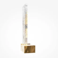 Maytoni LED-seinävalaisin Ornate, messinki/selkeä, korkeus 31 cm