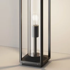 Maytoni-pollarivalaisin Cell, grafiitti, alumiini, korkeus 50 cm, IP54