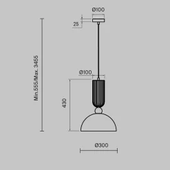 Maytoni riippuvalaisin Antic, valkoinen/kulta, Ø 30 cm, lasi, E27