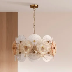 Maytoni-riippuvalaisin Aster, lasi, Ø 62,6 cm, 8 x E14