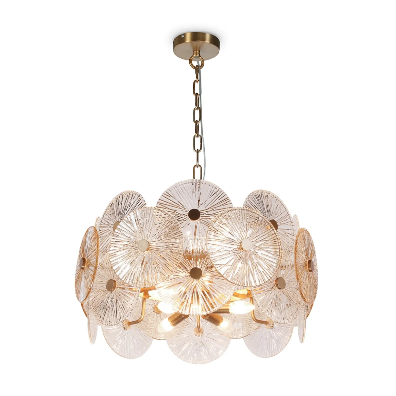 Maytoni-riippuvalaisin Aster, lasi, Ø 62,6 cm, 8 x E14