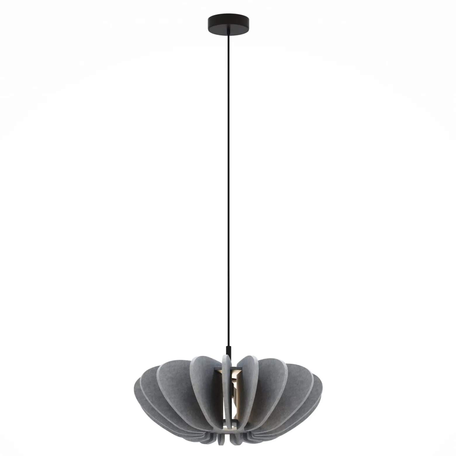 Maytoni-riippuvalaisin Cambio, harmaa, Ø 58 cm, huopa, E27
