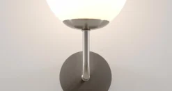 Maytoni seinävalaisin Erich, nikkelinvärinen, lasi/metalli, 1-valo.