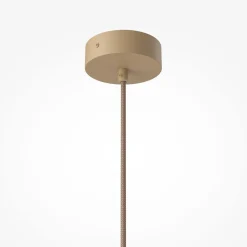 Maytoni Tavo-riippuvalaisin, beige, travertiini/lasi, Ø 20 cm