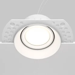 Maytoni upotettava valaisin Dot valkoinen pyöreä 11,8 x 9 cm alumiini GU10