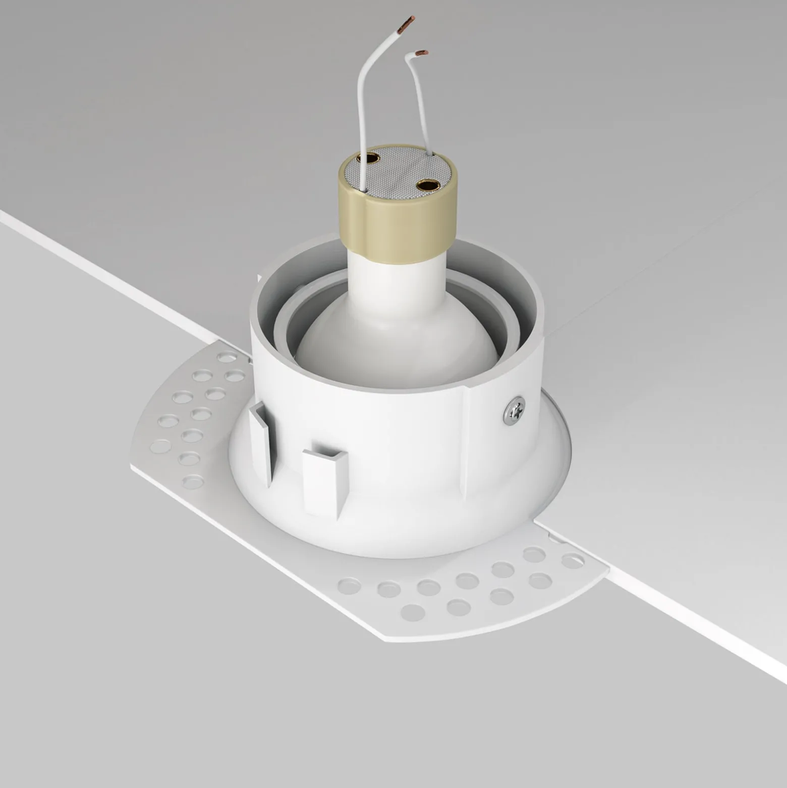 Maytoni upotettava valaisin Dot valkoinen pyöreä 11,8 x 9 cm alumiini GU10