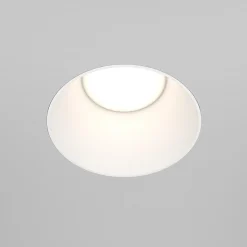 Maytoni upotettava valaisin Share, valkoinen/valkoinen, Ø 14 cm, alumiini, GU10