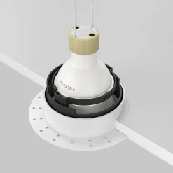 Maytoni uppoasennusvalaisin Share, valkoinen/valkoinen, Ø 10,2 cm, alumiini,
