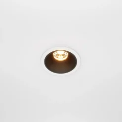 Maytoni uppovalo Alfa, musta/valkoinen, Ø 6,5 cm, 10 W, 36°