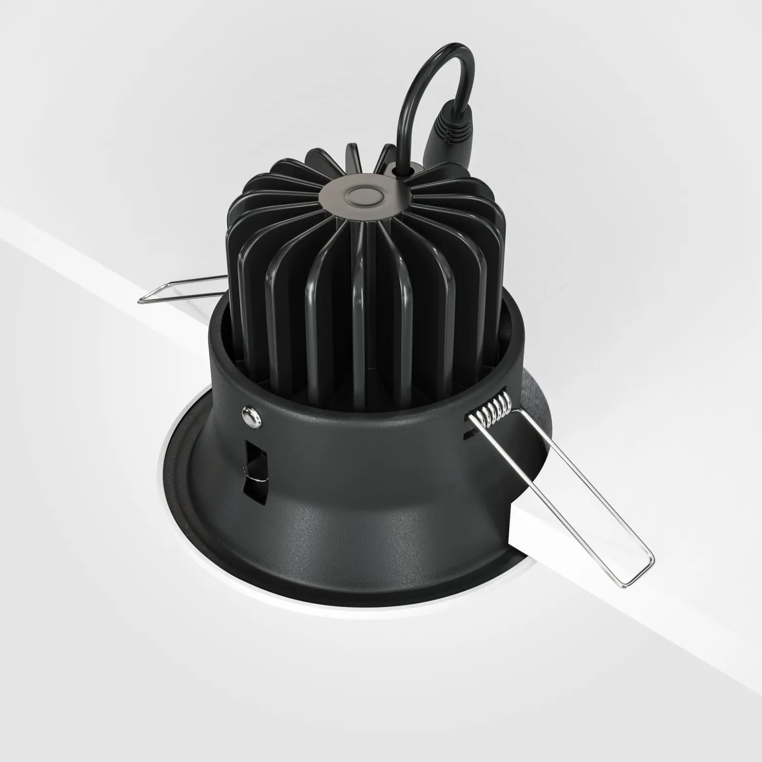 Maytoni Yin LED uppoasennusvalaisin, IP20, 3000K, triakki, valkoinen