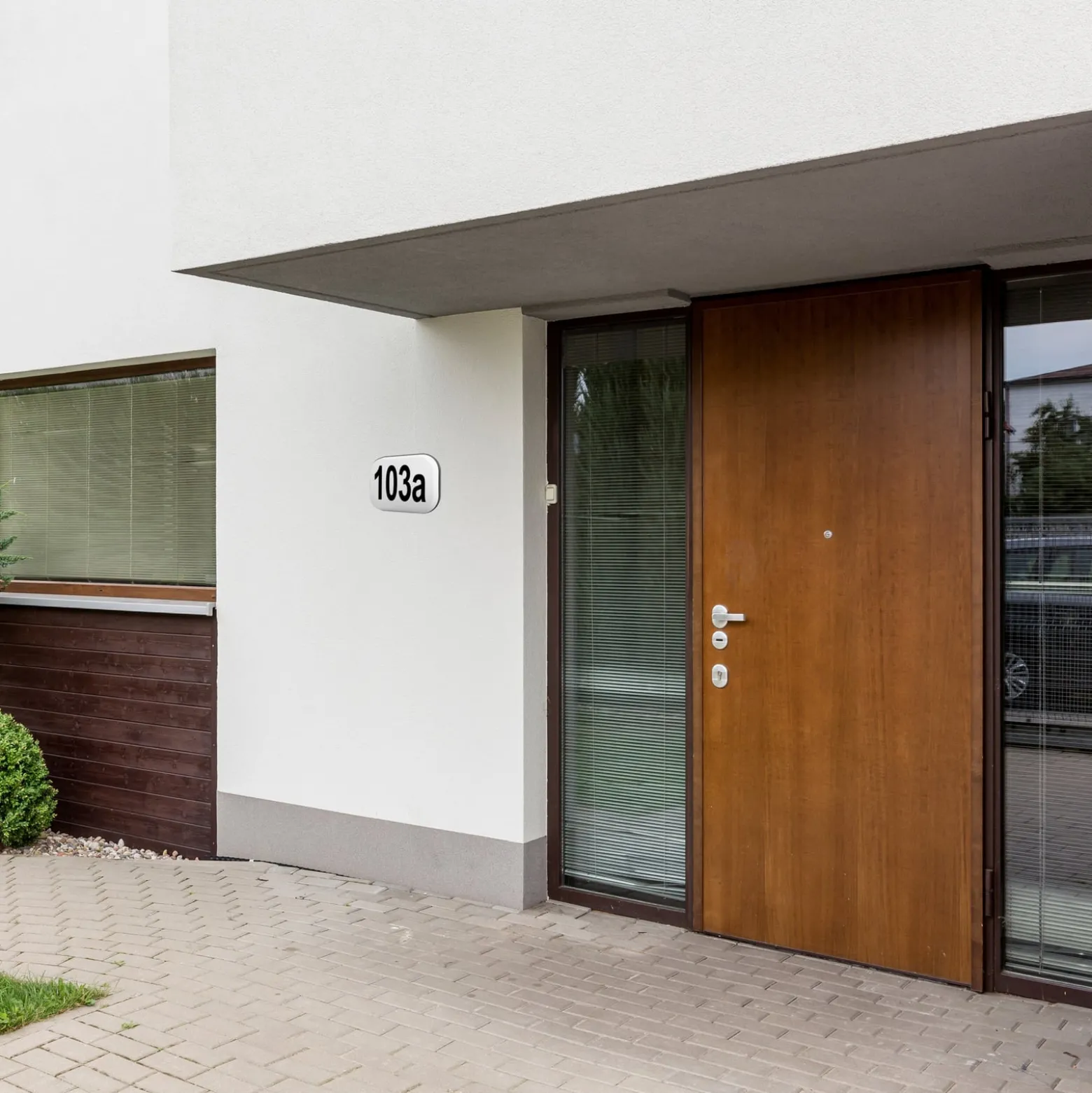 MEGAMAN LED-seinävalaisin Nova XChange, valkoinen, talonumero, CCT, IP44