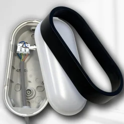 MEGATRON LED-ulkoseinälamppu Zella Neo XL Sensor musta IP54