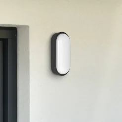 MEGATRON LED-ulkoseinälamppu Zella Neo XL Sensor musta IP54