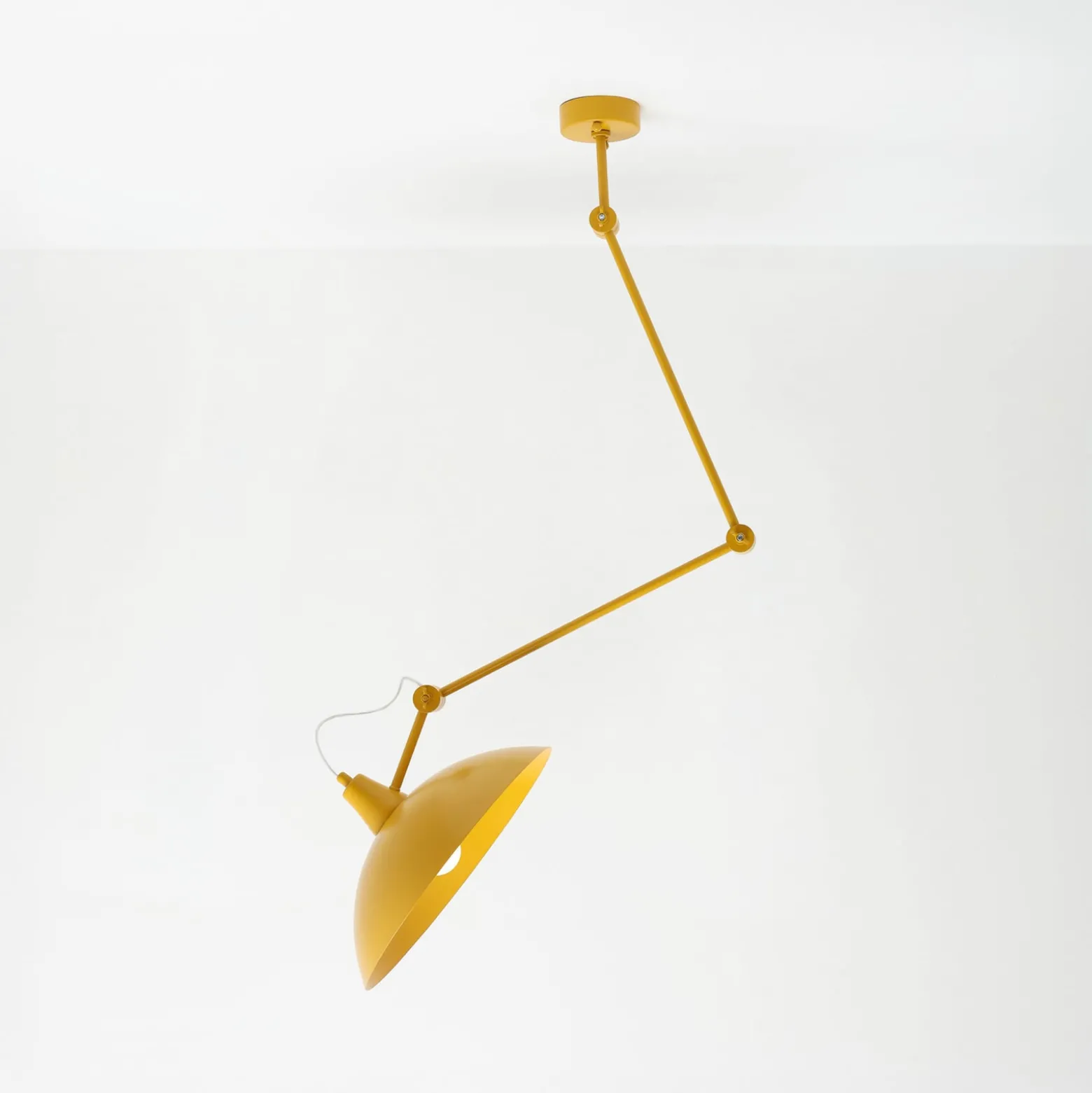 Melos-riippuvalaisin, keltainen, Ø 36 cm, metalli