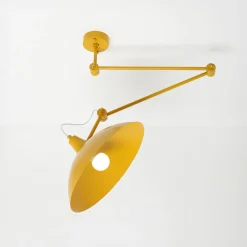 Melos-riippuvalaisin, keltainen, Ø 36 cm, metalli