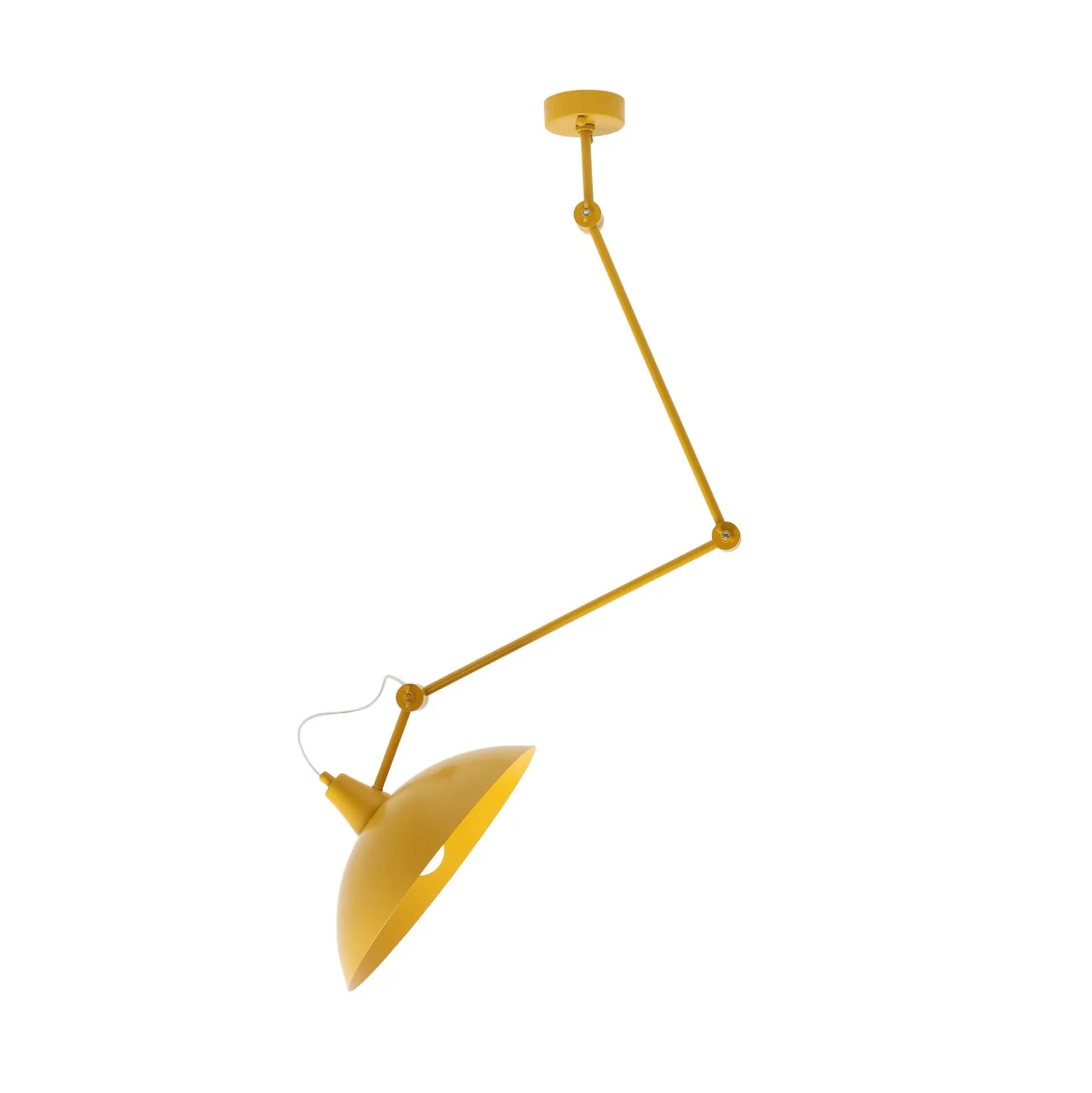 Melos-riippuvalaisin, keltainen, Ø 36 cm, metalli