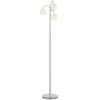 Mila LED-lattiavalaisin, nikkeli/opal lasi, kolme valoa