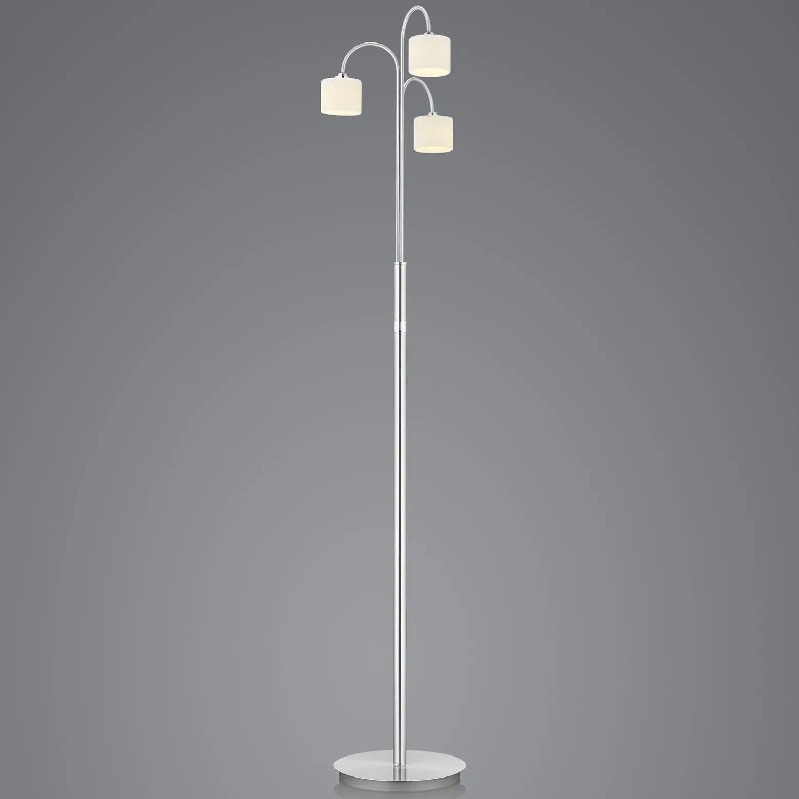 Mila LED-lattiavalaisin, nikkeli/opal lasi, kolme valoa