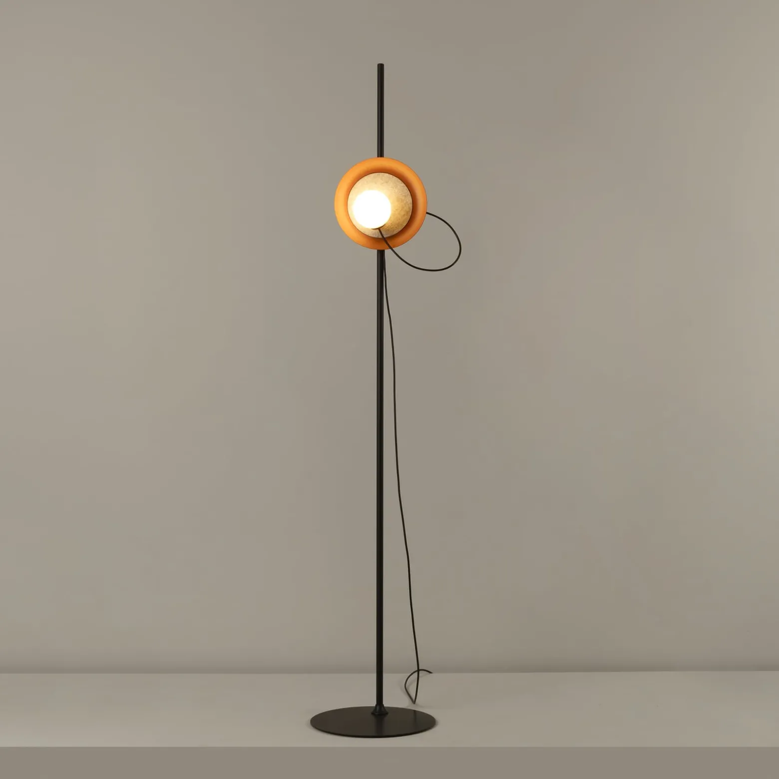 Milan Wire lattiavalaisin Ø 24 cm kupari-metalli/antrasiitti