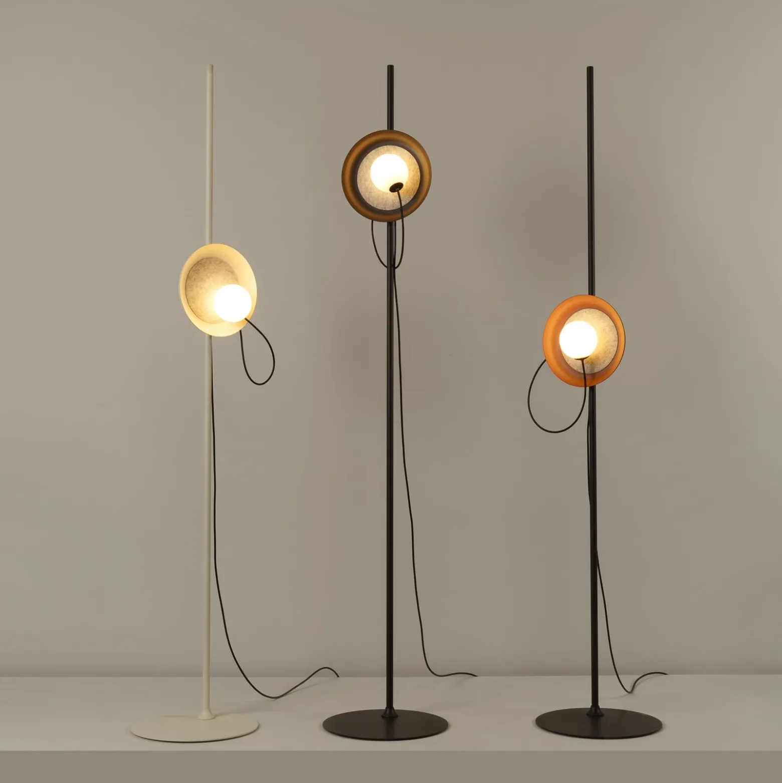 Milan Wire lattiavalaisin Ø 24 cm kupari-metalli/antrasiitti