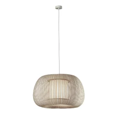 Mirta-riippuvalaisin, varjostin akryylijousista, harmaa, Ø 38 cm