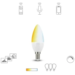 Müller Licht tint white-LED-kynttilälamppuE14 5,8W