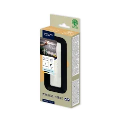 Mobina Push 15 LED-kalustevalo, ladattava akku, musta