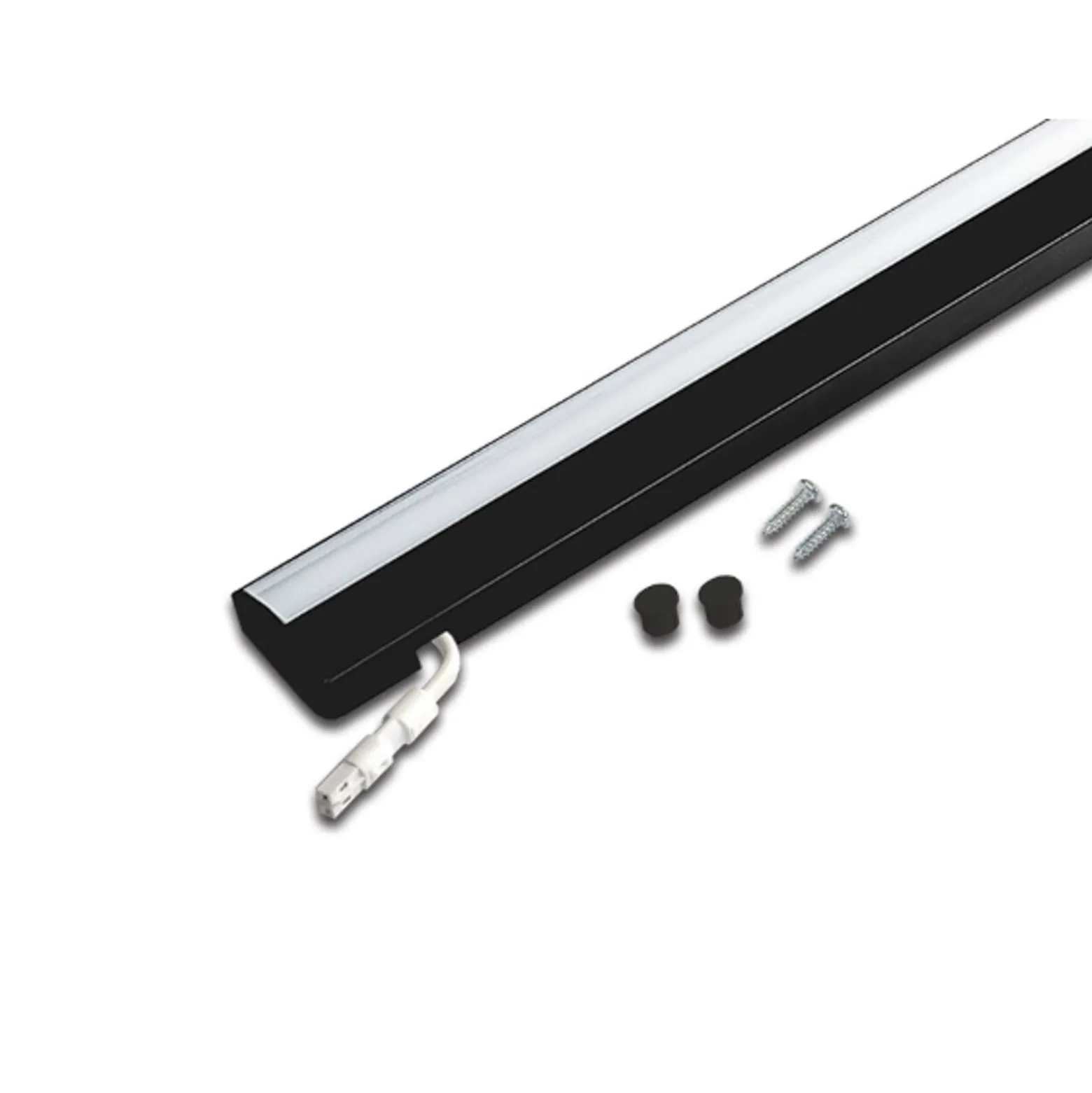 ModuLite F LED-kaappivalaisin, musta, 120 cm, 4 000 K alumiini