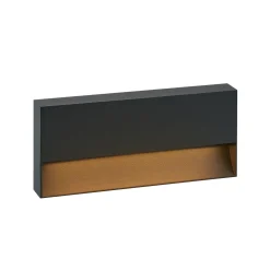 Molto Luce Cado LED-ulkoseinälamppu, leveys 25 cm, musta
