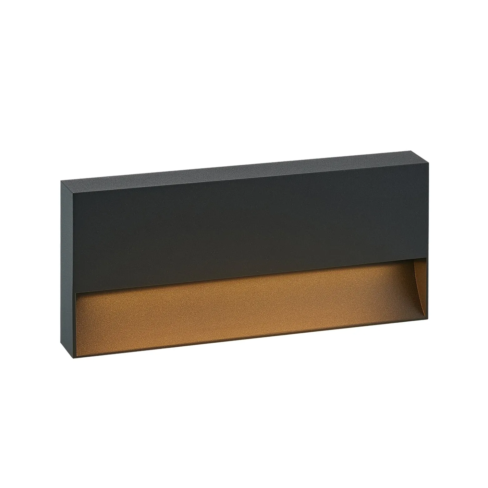 Molto Luce Cado LED-ulkoseinälamppu, leveys 25 cm, musta