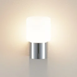 Molto Luce Lanu Flat ulkoseinävalaisin, kromi, alumiini/lasi
