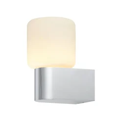 Molto Luce Lanu Flat ulkoseinävalaisin, kromi, alumiini/lasi