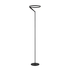 Molto Luce LED-lattiavalaisin Melli F, musta, alumiini, korkeus 168 cm