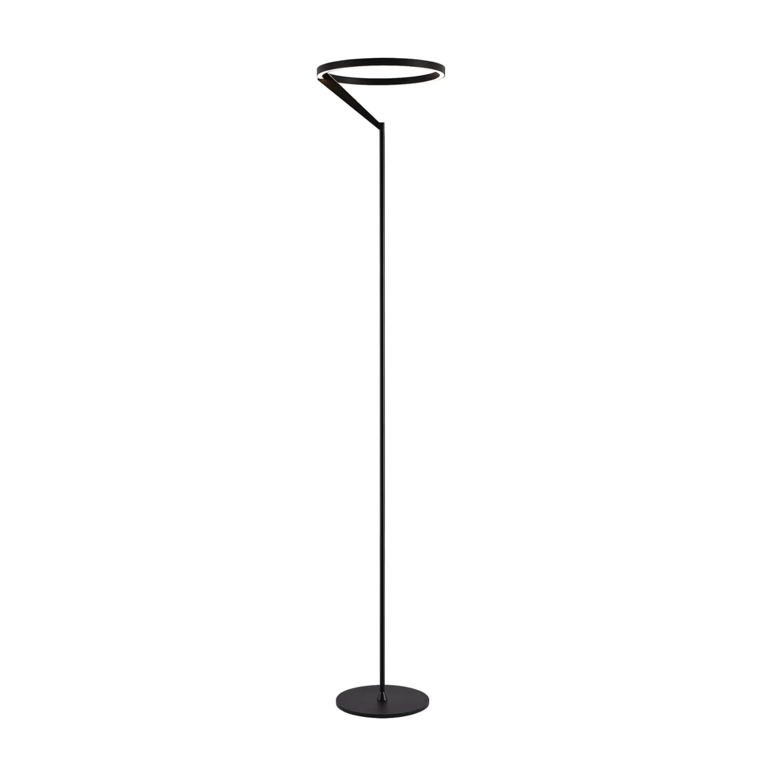 Molto Luce LED-lattiavalaisin Melli F, musta, alumiini, korkeus 168 cm