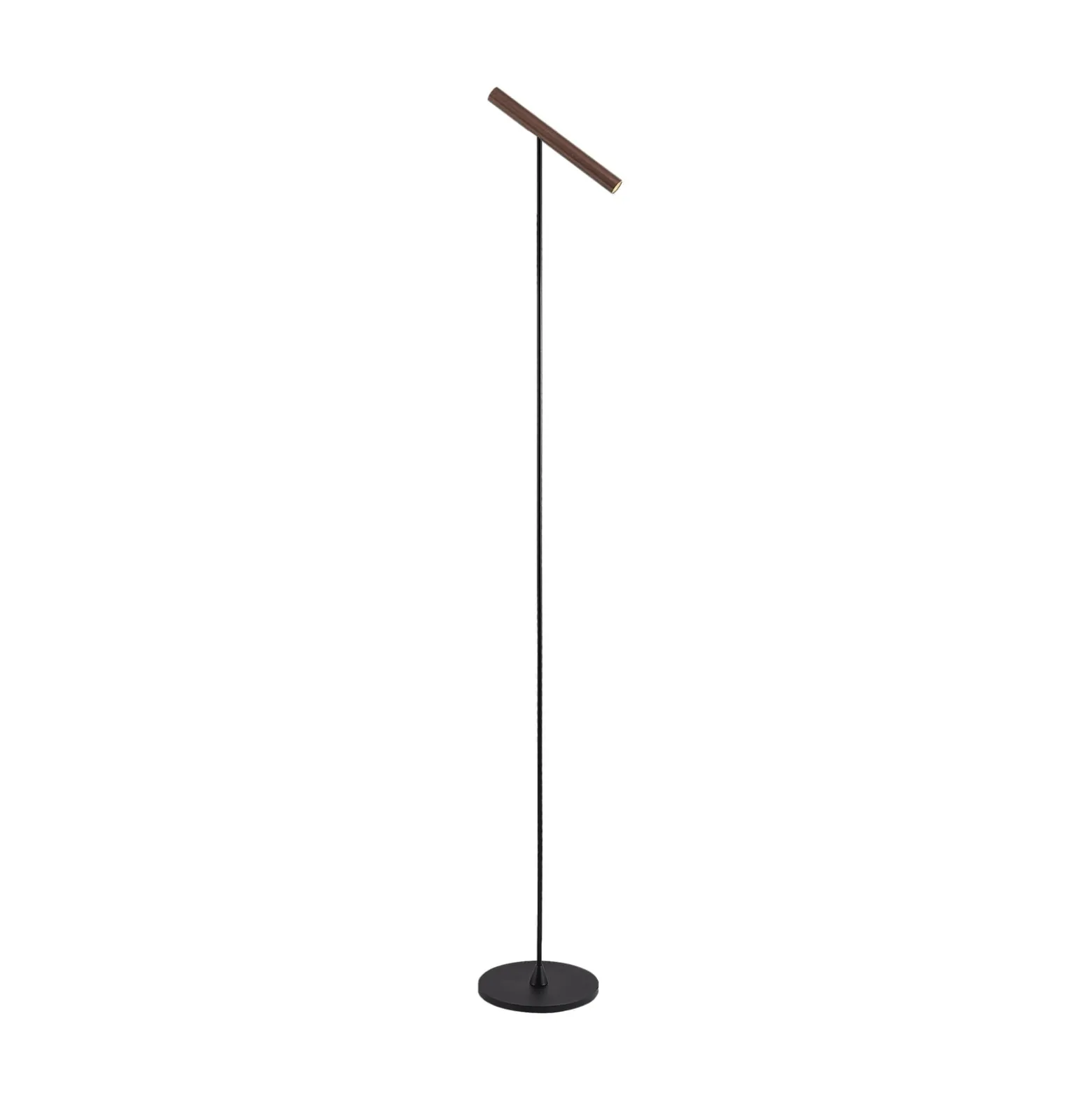Molto Luce LED-lattiavalaisin Meyjo F, musta/kahvinruskea, alumiinia